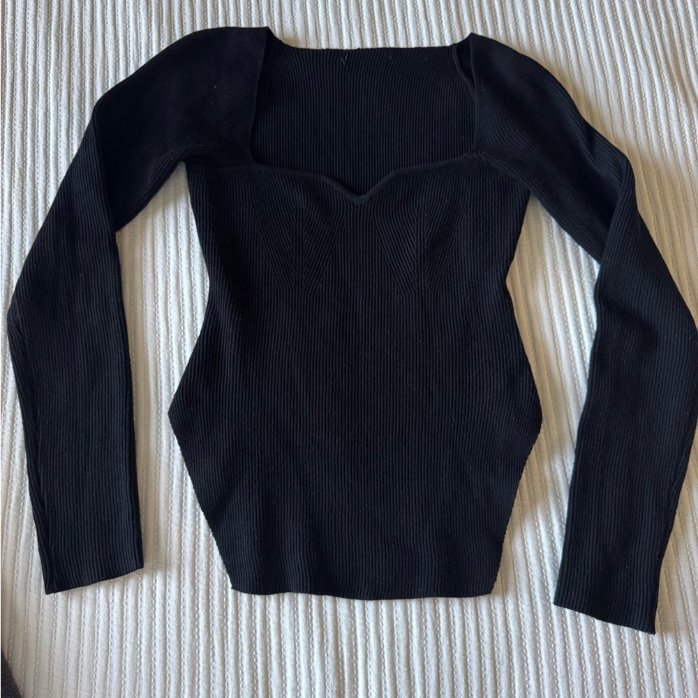 SOLD - Square neck long sleeve